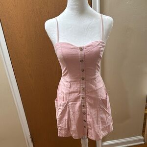 Abercrombie & Fitch Pink Button-Front Dress